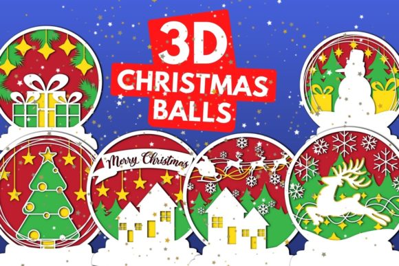 3D Christmas Balls SVG Bundle: Elevating Holiday Creativity for Makers and Designers