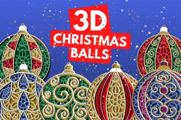 3D Christmas Toys SVG Bundle for Holiday Crafting