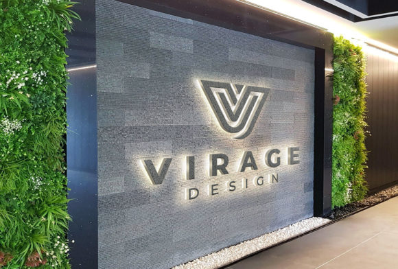 3D Concrete Signage Logo Mockup for Realistic Branding