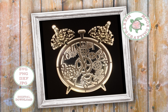 Alarm Clock 3d Shadow Box Template: A Nostalgic DIY Project for Modern Makers