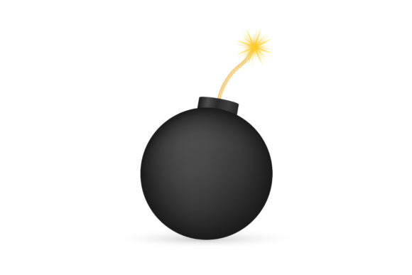 Cartoon Fire Flame. Flat Vector Icon. 3d