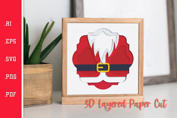 Crafting the Magic of Christmas: A Complete Guide to Santa Suits - 3D Layered Paper Cut SVG