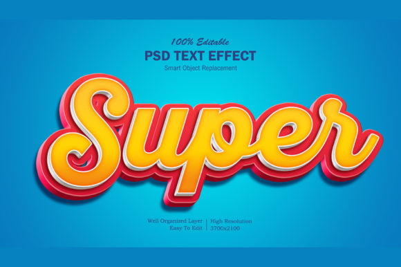Super 3D PSD Editable Text Effect 3: The Ultimate Solution for Professional Typography