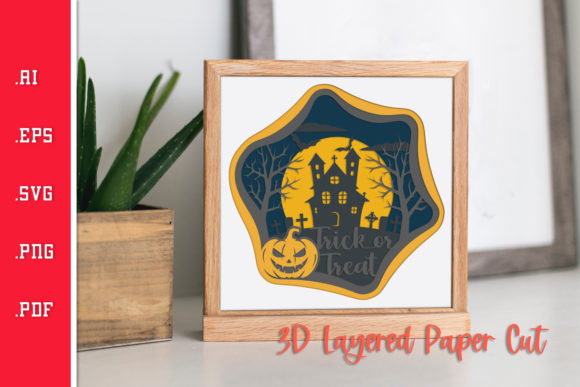 Unleashing Creativity with the Trick or Treat - 3D Layered Papercut SVG